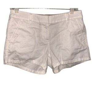 J.Crew Womens White Cotton Shorts Size 2